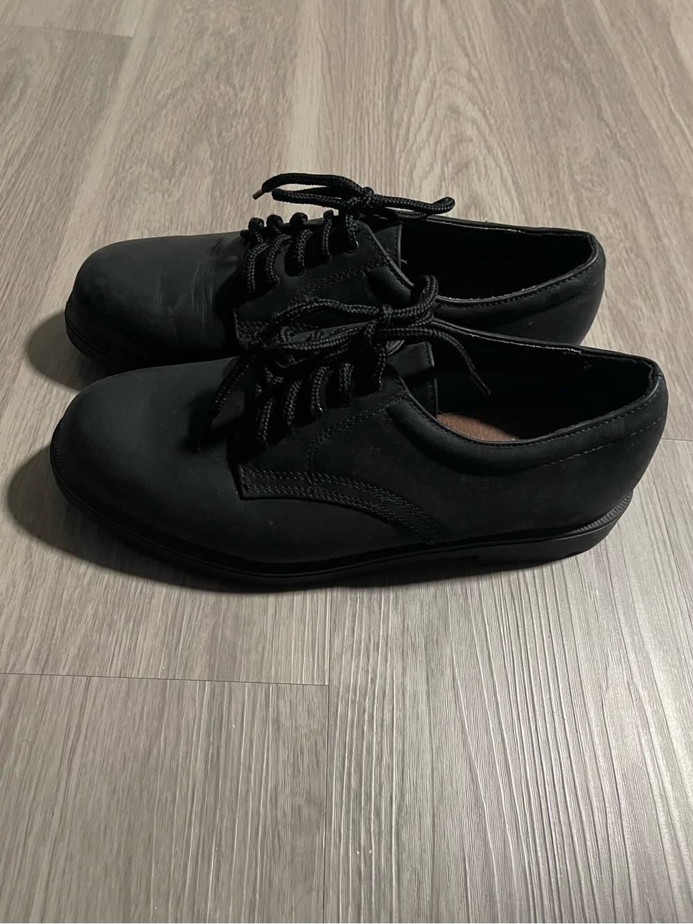 Men's Black Derby Lace-Up Shoes